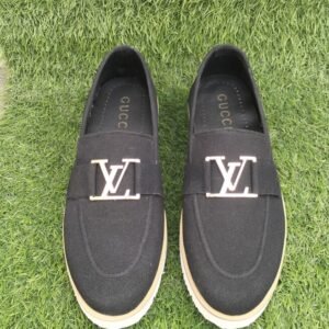 LV black Suede Vibram sole